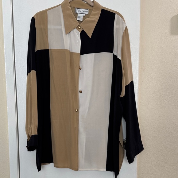 Diane Gilman Tops - Diane Gilman Multicolor Button-Up Blouse
